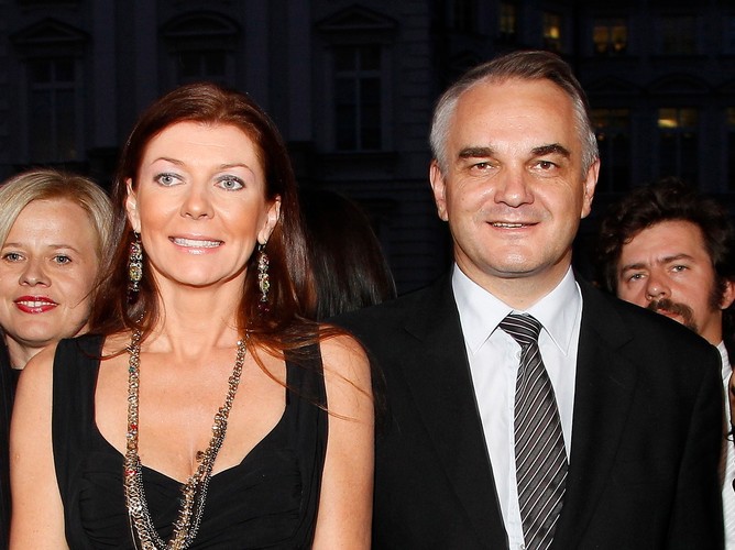 Waldemar Pawlak z partnerką