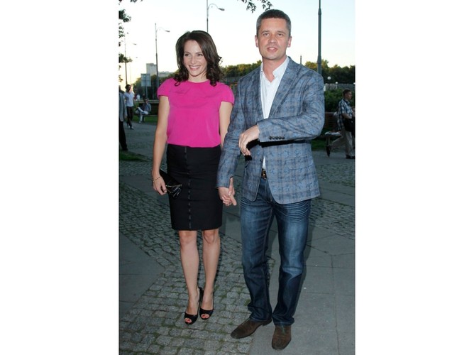 Polskie gwiazdy, które żyją bez ślubu i mają dzieci: Anna Dereszowska i Piotr Grabowski.