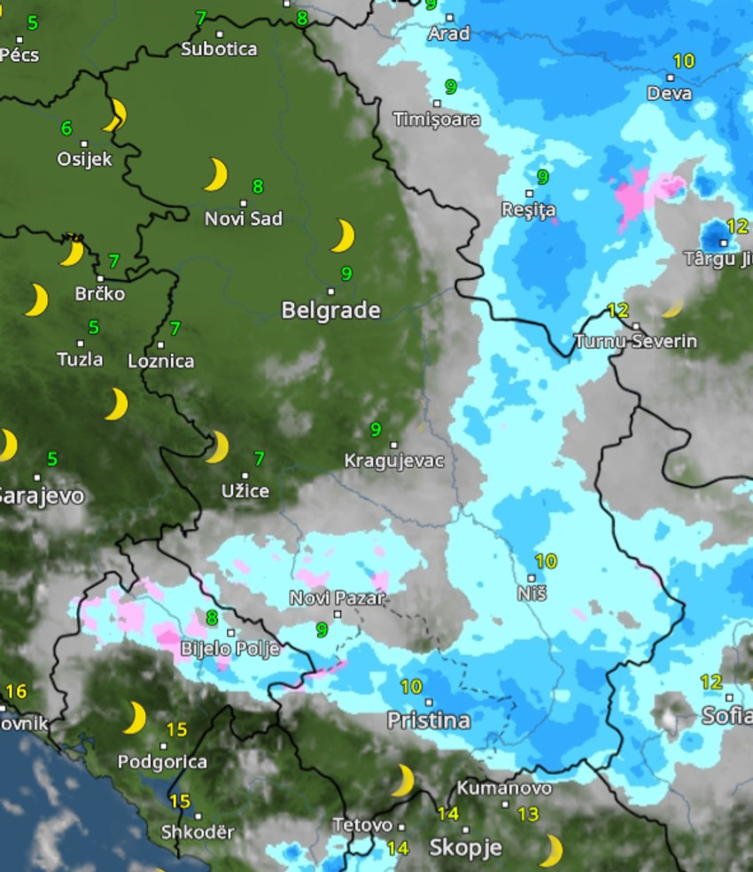 Nevreme u 3 sata posle ponoći