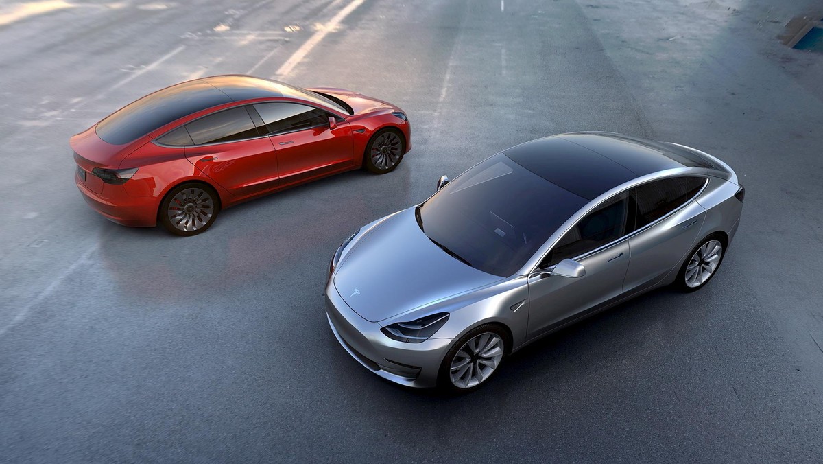 FILE PHOTO - Tesla Motors' mass-market Model 3 electric cars