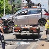 Prevrnut automobil u Požeškoj kod Doma zdravlja