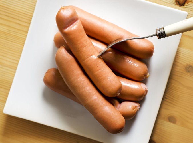 Parówki z mięsa