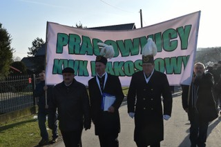 Górnicy z kopalni Makoszowy demonstrowali przed domem premier Szydło