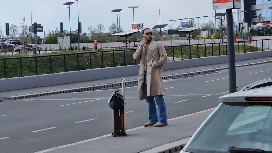Dragi Gudelj na aerodromu