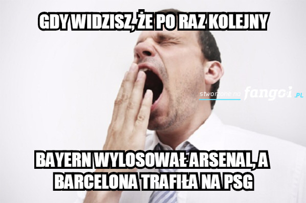 Memy po losowaniu par 1/8 finału Ligi Mistrzów