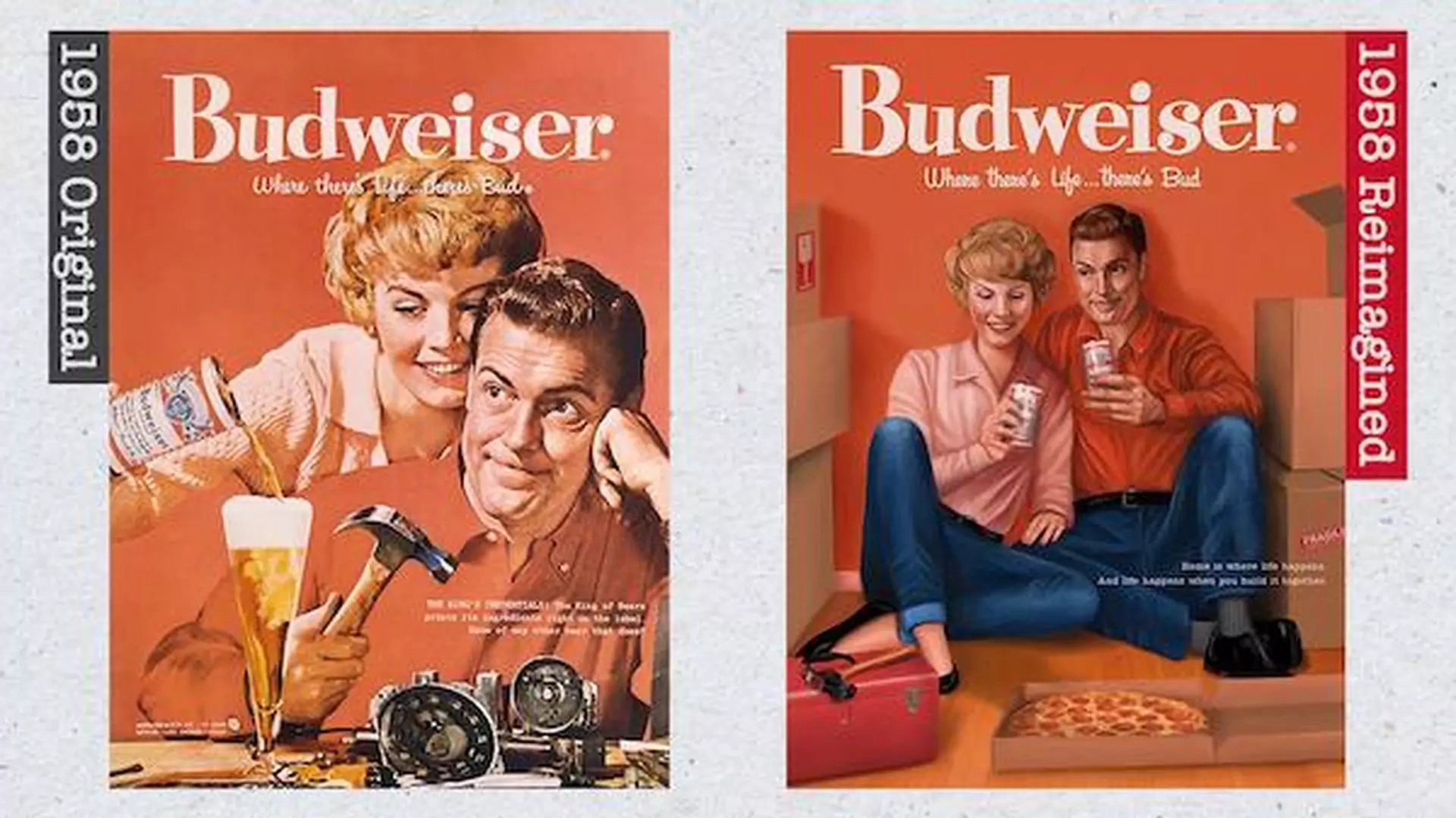 Budweiser odczarowuje seksistowskie reklamy z lat 50. i 60. Świetne grafiki!