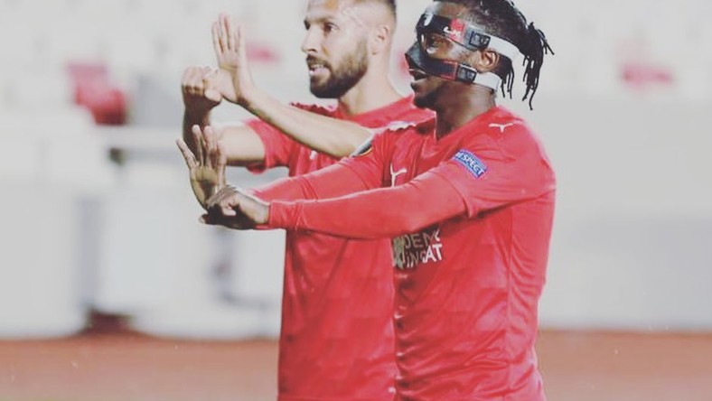 Olarenwaju Kayode scored a goal for his side in the Europa League on Thursday (Instagram/Olarenwaju Kayode)