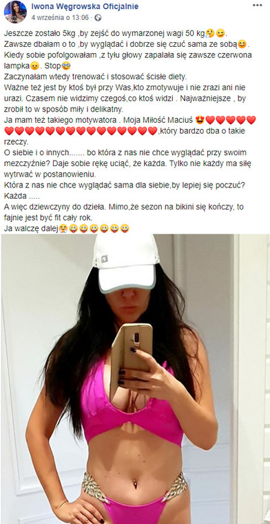 Iwona Węgrowska na Facebooku