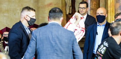 Incydent podczas wystąpienia Morawieckiego. Tak zareagował premier