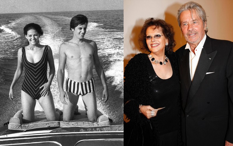 Claudia a Alan Delon.