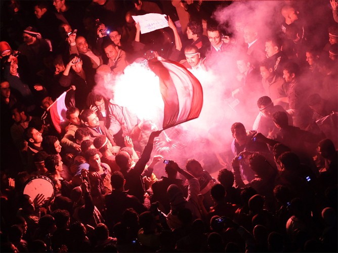 Wybuch radości na placu Tahrir