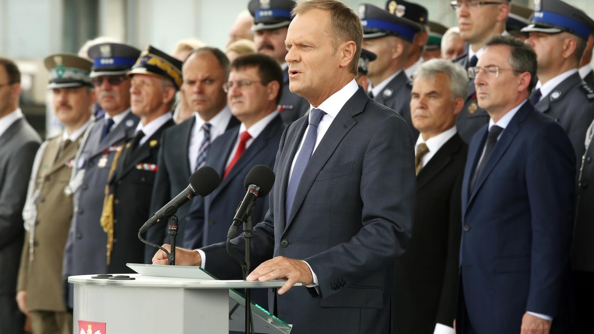 Donald Tusk Święto policji policja