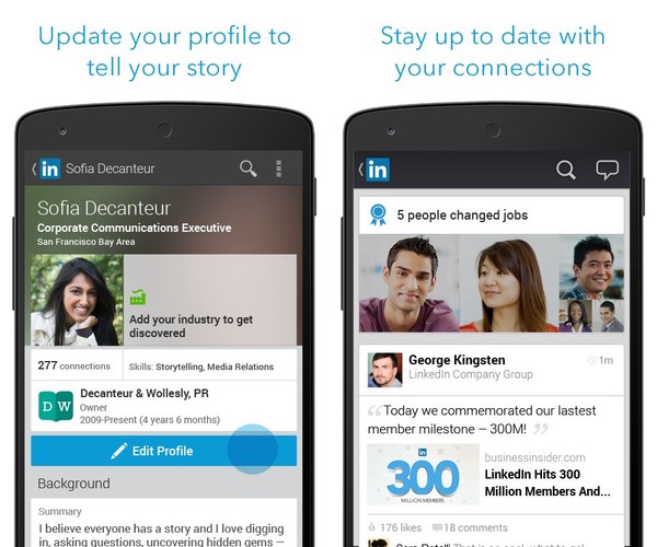 LinkedIn to serwis społecznościowy specjalizujący się w kontaktach zawodowo-biznesowych, który często określany jest mianem 'Facebooka dla biznesu'. W kwietniu 2014 liczba użytkowników serwisu przekroczyła 300 milionów. Profil na LinkedIn jest czymś w rodzaju wirtualnej wizytówki oraz aktywnego CV. Dobrze przygotowany profil, to szansa na otrzymanie interesujących ofert pracy, nawet jeśli aktualnie jej nie poszukujemy.  70 proc. rekruterów przyznaje, że korzysta z mediów społecznościowych, szukając kandydatów. Profil na LinkedIn to narzędzie, dzięki któremu poinformujesz ich o swoich umiejętnościach.