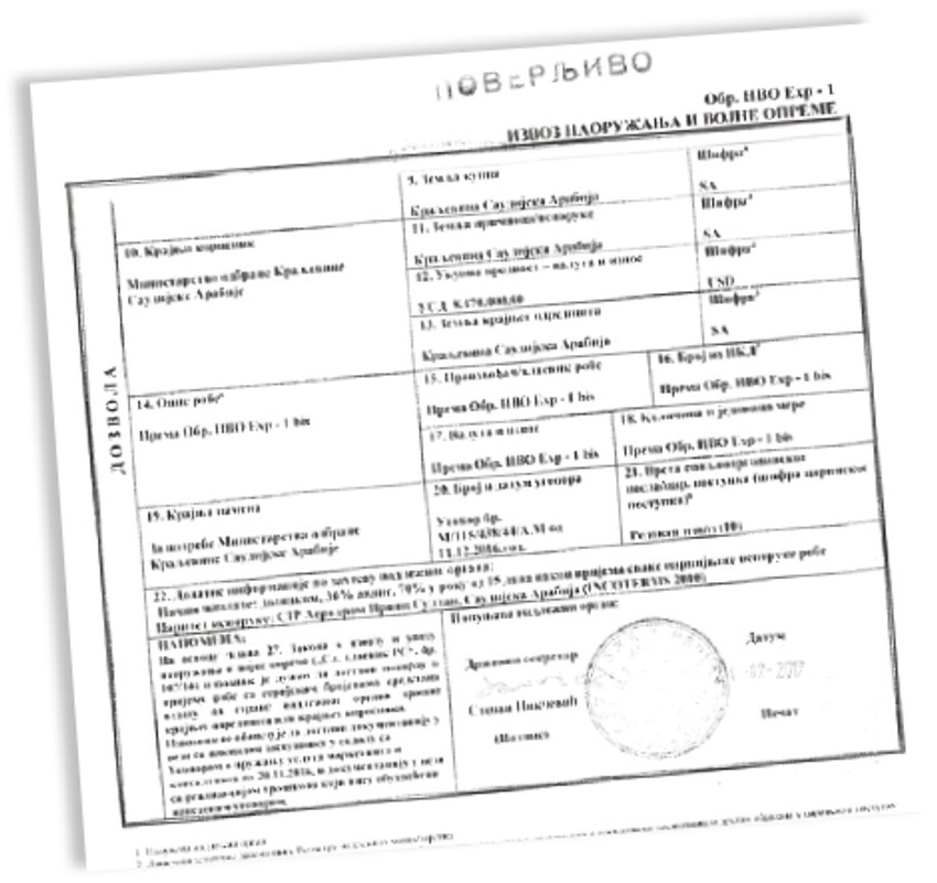 Jedan od ugovora sa Saudijskom Arabijom vredan više od osam miliona dolara 