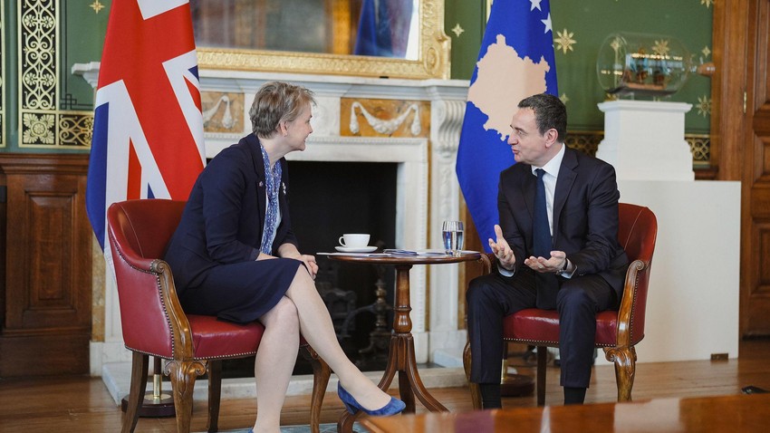 Kosovski premijer Aljbin Kurti u Londonu | Foto: Lauren Hurley / No 10 Downing Street