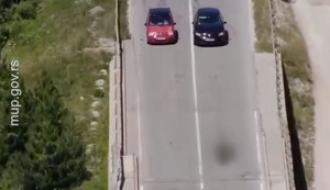 Dron iz vazduha razotkrio bahate vozače