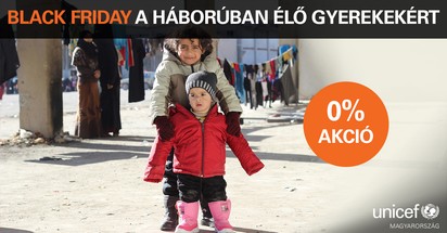 Black Friday akciót indított az UNICEF Magyarország! Így segíthet a mélyszegénységben élő gyerekeken!