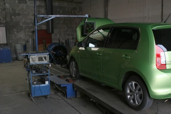 Skoda Citigo na hamowni