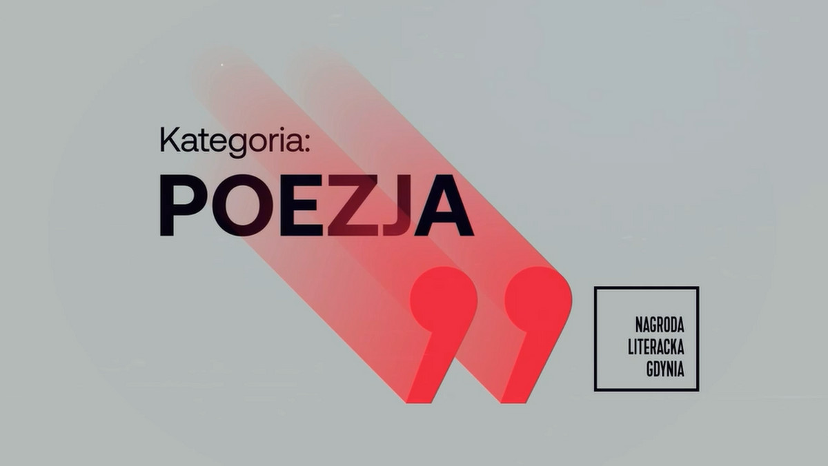 Lista nominacji do XVII Nagrody Literackiej Gdynia Miasto Słowa 2022 poezja