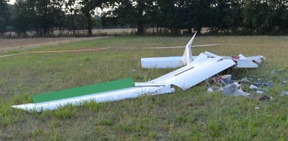 Szybowiec rozbił się kilka kilometrów od lotniska. Młody pilot trafił do szpitala