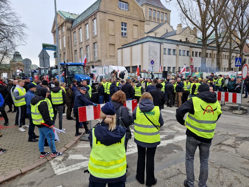 Protest rolników w Szczecinie.