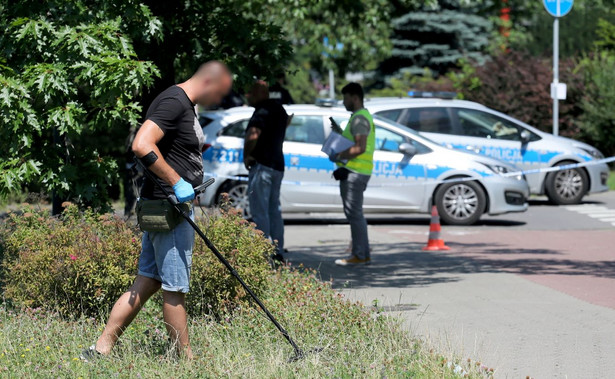 Miejsce napadu rabunkowego przy Wołoskiej w okolicach skrzyżowania z ul. Domaniewską w Warszawie