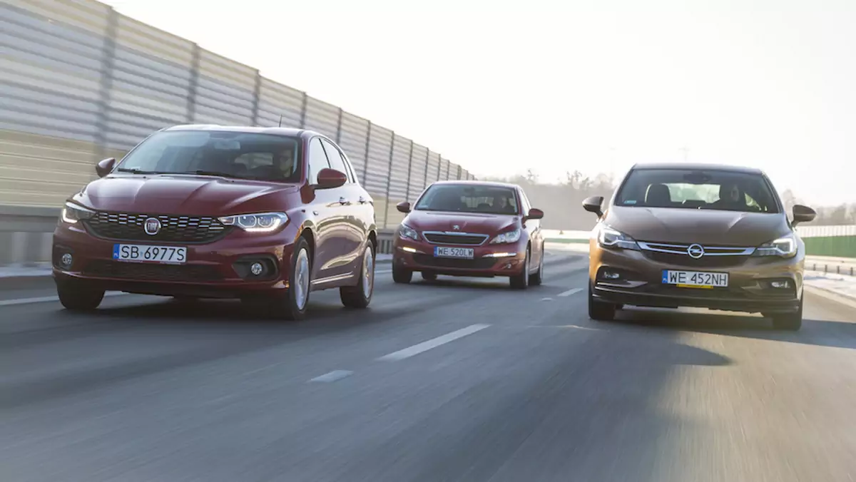 Fiat Tipo kontra Opel Astra i Peugeot 308