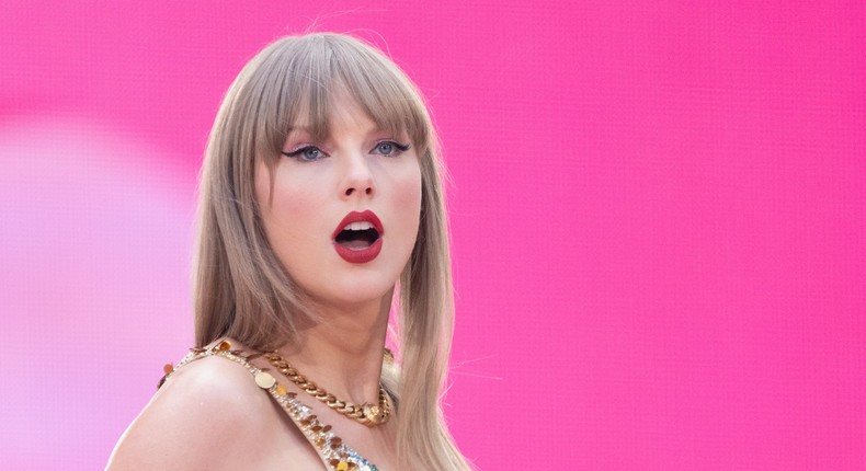 Taylor Swift performing at Wembley Stadium in London on June 21.Jo Hale/Getty Images