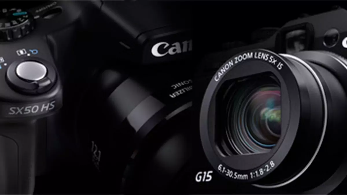 Aparaty Canon Powershot z wyjątkowymi obiektywami - superjasnym oraz z zoomem 50X