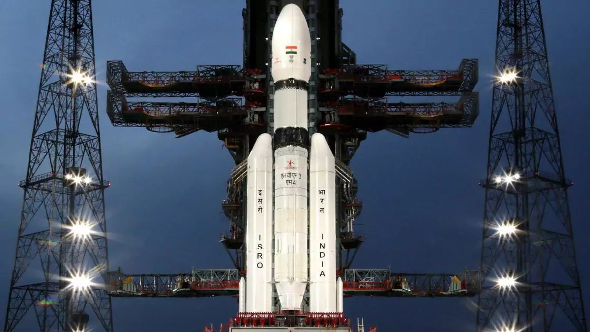 Rakieta LVM3 wystrzelona przez Indie na Księżyc w ramach misji bezzałogowej Chandrayaan-3