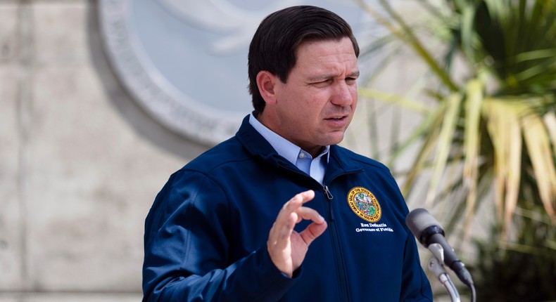 Florida Democrats are accusing Gov. Ron DeSantis of embracing extremism by campaigning with Pennsylvania Republican Doug Mastriano.