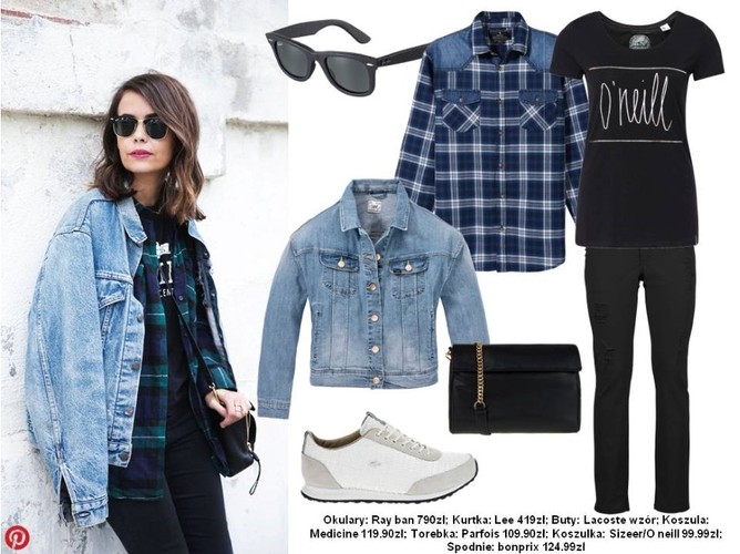 STYLIZACJE z koszulą w kratę
