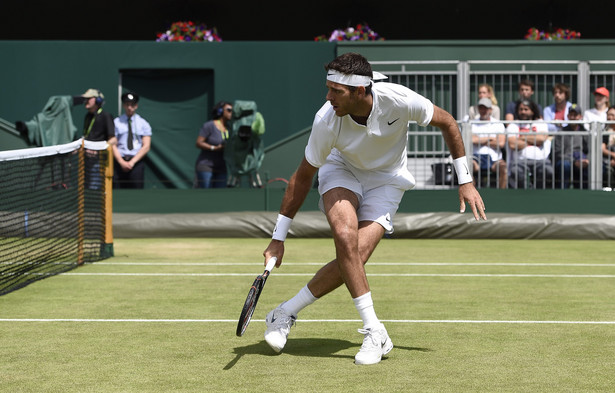 Wimbledon: Pouille zakończył dobrą passę del Potro