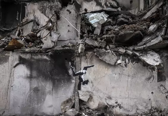 Banksy jest w Ukrainie. Tajemniczy artysta przyznał się do muralu z gimnastyczką