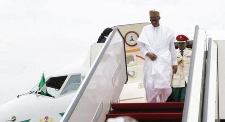 President Muhammadu Buhari returns from Cameroon