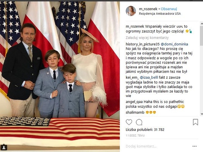 Małgorzata Rozenek-Majdan i Radosław Majdan z dziećmi