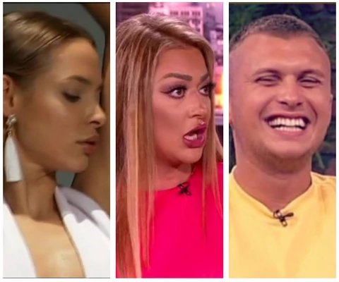 Nataša Šavija, Sandra Rešić i Stefan Karić (Foto: Screenshot TV Prva/TV Pink)