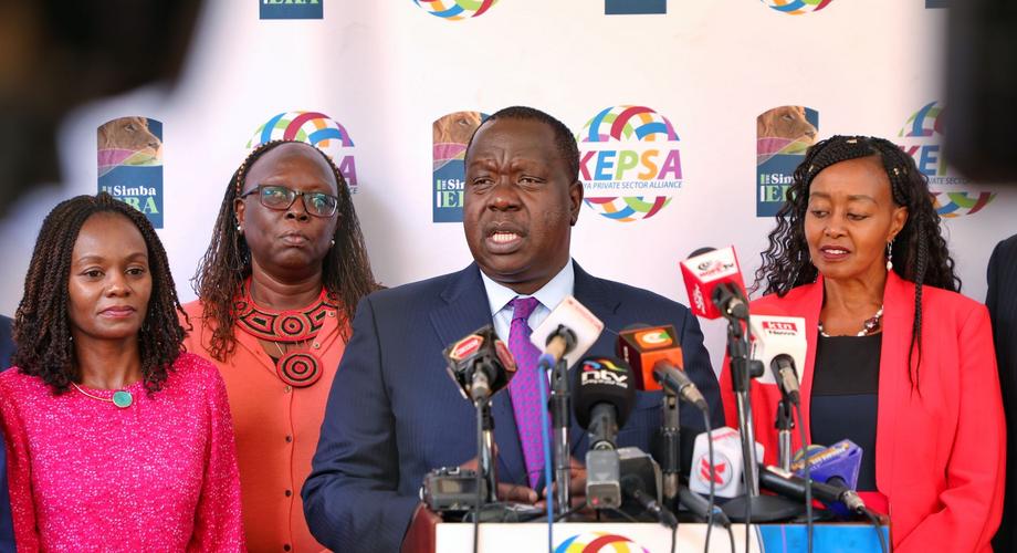  CS Fred Matiang'i in a meeting with Kenya Private Sector Alliance (KEPSA)