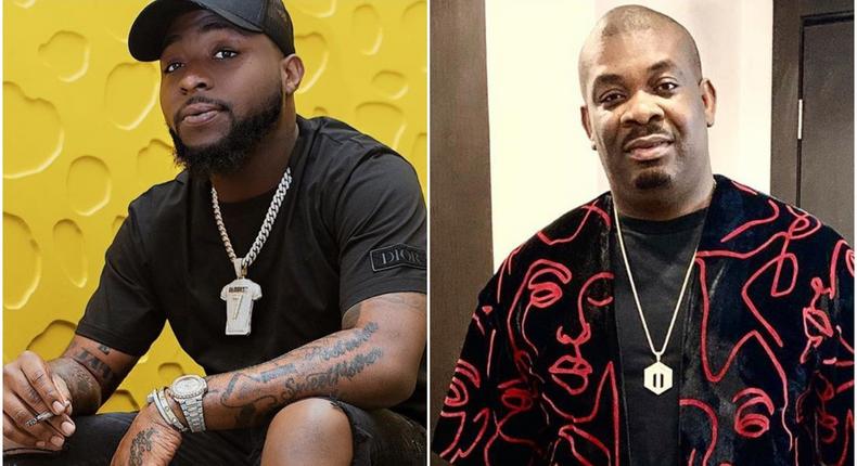 Don Jazzy marks 1 year of not smoking as Davido promises to stop soon. [Instagram/davidoofficial/donjazzy]