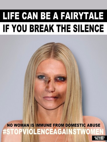 Gwyneth Paltrow w kampanii #stopvilenceagainstwomen