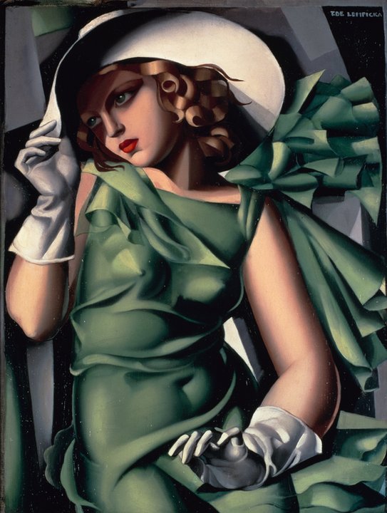 Tamara Łempicka, "Dziewczyna w rękawiczkach" ("Jeune fille aux gants", 1930)