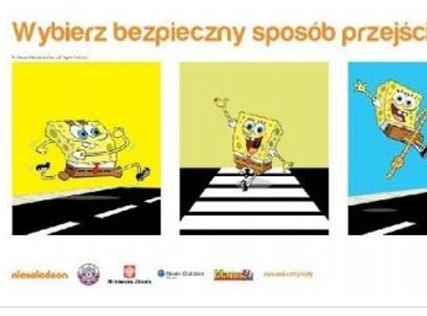 SpongeBob po raz kolejny uczy dzieci bezpieczeństwa na drodze