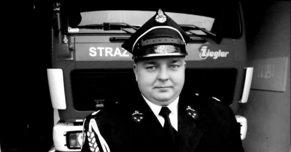 Murió el bombero Mateusz Shmietana.  tiene 31 años