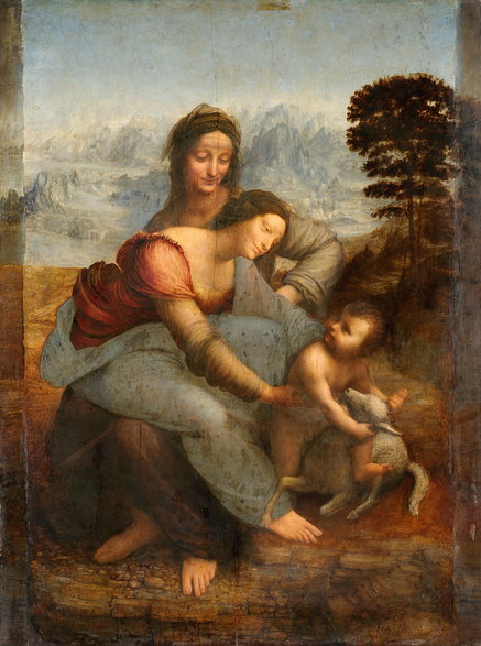 Leonardo da Vinci, Św. Anna Samotrzeć, 1510