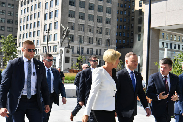 Prezydent RP Andrzej Duda i pierwsza dama RP Agata Kornhauser-Duda w Nowym Jorku