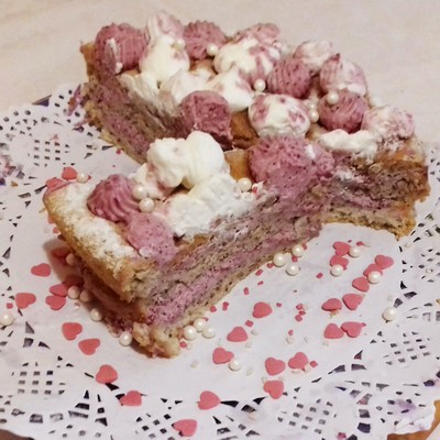 Fekete áfonyás mascarone krémes torta