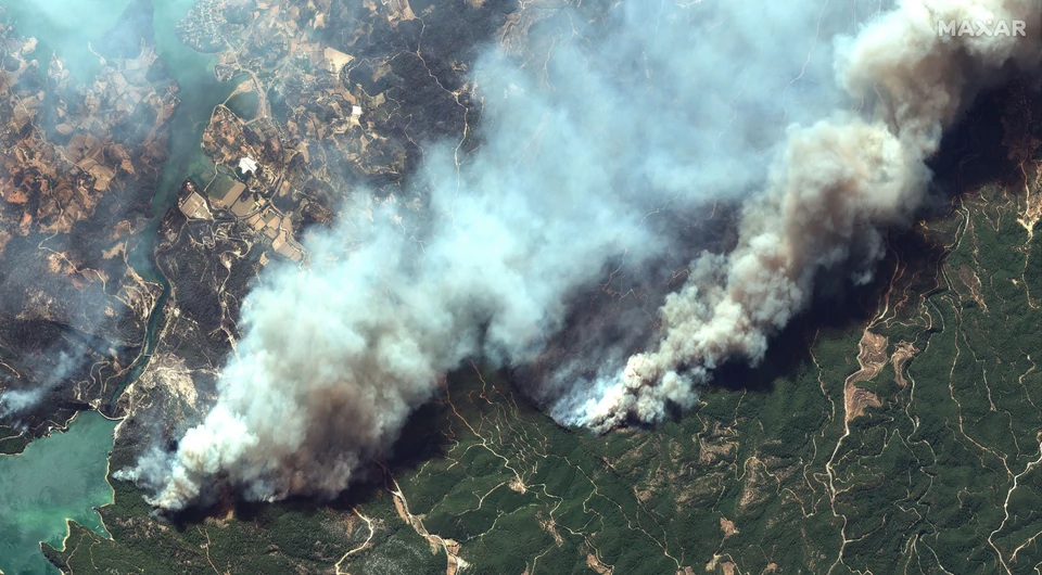 Gigantyczne pożary w Turcji. Zdjęcia satelitarne