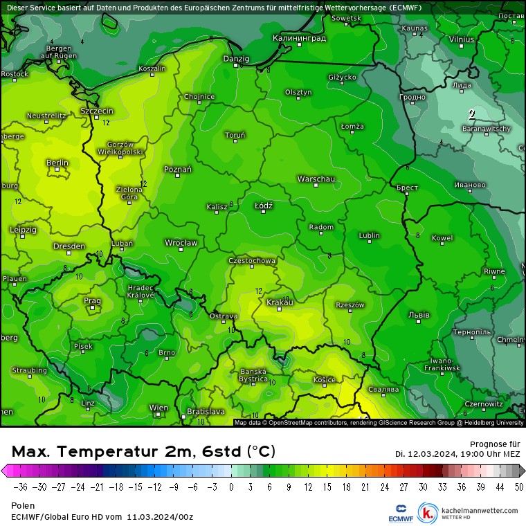 Temperatura nie wszędzie przekroczy 10 st. C