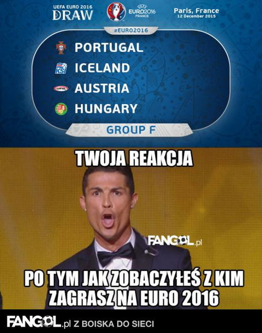 Memy po losowaniu grup Euro 2016