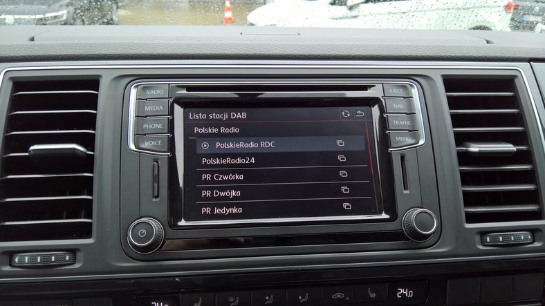 Lista stacji radiowych DAB+ w VW Discover Media Plus